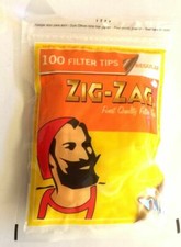 ZIG ZAG Regular Filter Tips 100 Pack Resealable Bag 1 5 10 20 Multipack Options