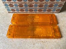 Mk1 Mk2 Golf GTI Tintop Cabriolet Genuine Front Indictor Lens (Pair) - Orange