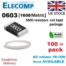 0603 SMD Resistors 1% 5% E24