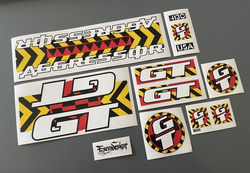 Aggressor 1990 bmx - 1990, decal