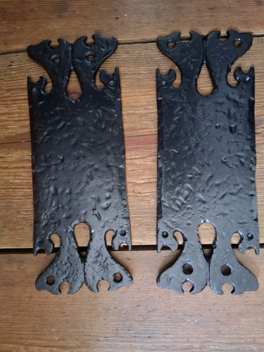Pair 19th antique - black, iron