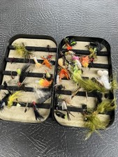 Wheatley Fly Fishing Flie Tin Boxes Black  Used Tackle