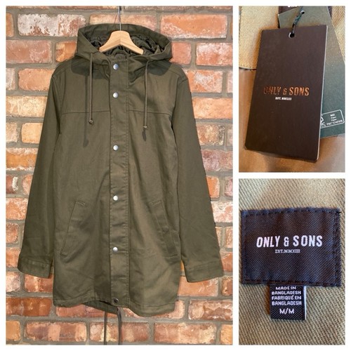 New only sons green hooded - only,