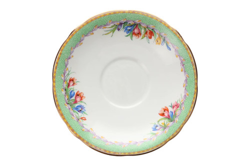 Aynsley crocus tea saucer - aynsley,