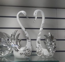 2x WHITE & SILVER ROMANY LARGE