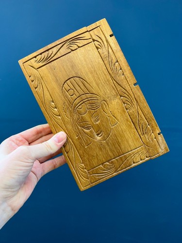 Vintage wood hand - hand, carved