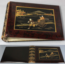 JAPANESE c.1900 lacquer panels