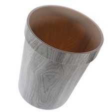 Imitation Wooden Grain Trash Can Rubbish Can Waste Bin Rubbish Bin Kitchen Trash