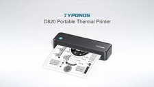 Typonos D820 Portable Thermal Wireless Bluetooth Printer