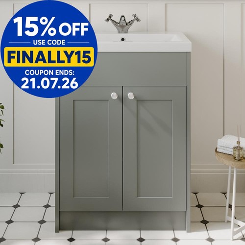 600mm bathroom vanity unit - vanity,