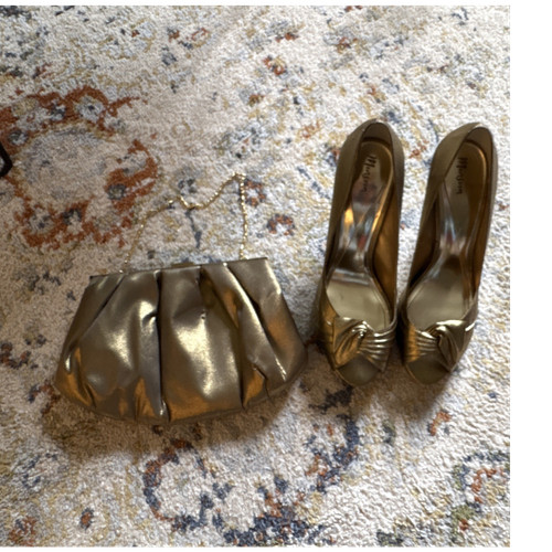 Monsoon gold metallic ruched - metallic,