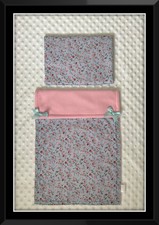 Ditsy floral  pram cot blanket