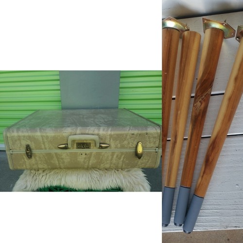 Vtg samsonite suitcase desk - samsonite,