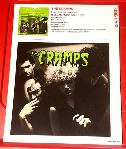 The cramps fever - record, cover