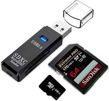 2 In 1 TF SD Card Reader USB