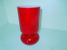 IKEA LYKTA Red Glass Table