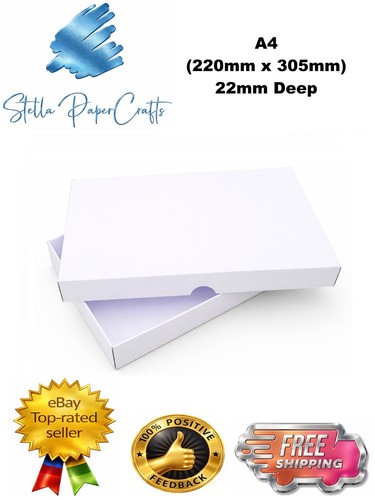 White greeting card gift - a4,