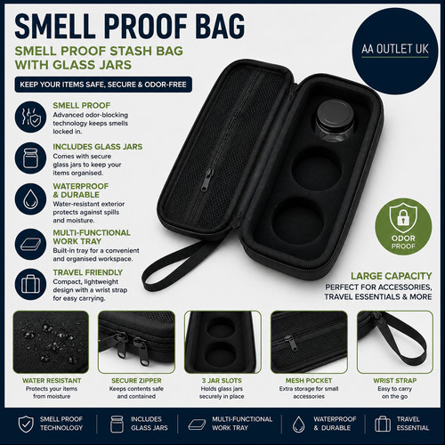 Smell proof bag stash - smell, with