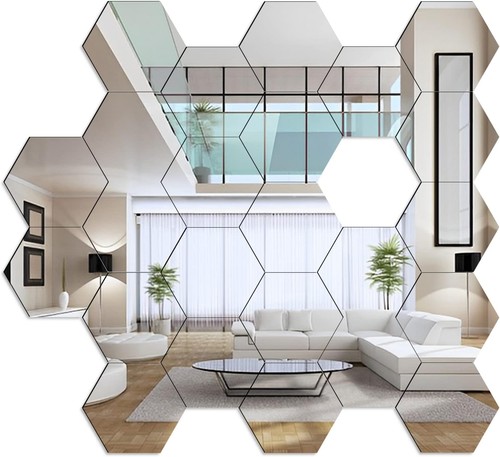 Large mirror tiles wall - tiles,