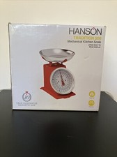 New Hanson Tradition 500 Mechanical Kitchen Scales,Red,Retro Style