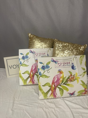 Voyage embroidered gold - voyage,
