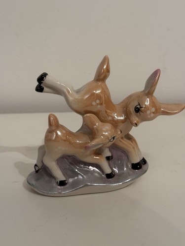 Vintage kitsch ceramic deer - vintage,