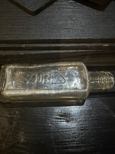 Vintage glass zubes cough - glass,