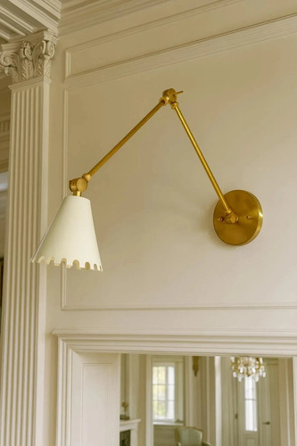 Italian brass wall - brass, sconce