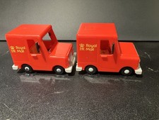 2 x Postman Pat Toys Royal Mail Van - No Figures - non working battery