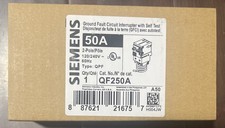 Siemens QF250A 50A Circuit Interrupter with Self Test