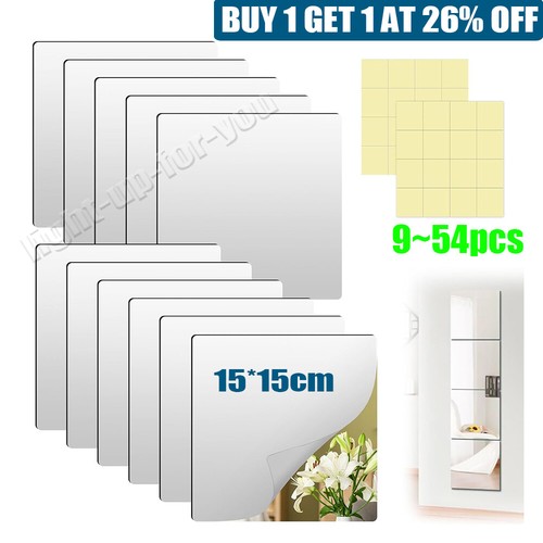 54pcs self adhesive mirrors - adhesive,