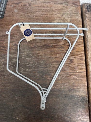 Vintage steel grey pannier - steel,