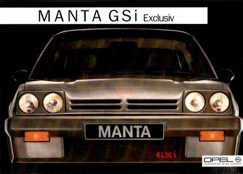 Opel manta gsi exclusive - opel,