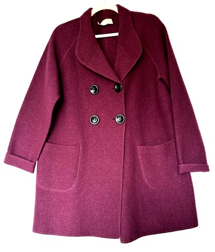 Wool jacket purple large - wool,