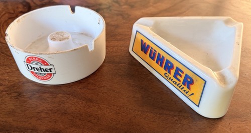 Two vintage ashtrays - two,