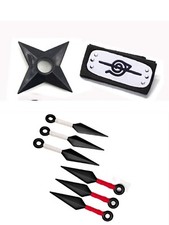 UK Seller 9 PCS Anime Naruto Cosplay Headband Props Accessories Sets Gift 