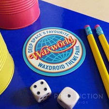 Red Dwarf Display - Prop Waxworld Souvenir Sticker / Waxdroid Theme Park Decal