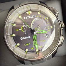 Citizen Eco-Drive Bluetooth BZ1028-04E Super Titanium Solar Men's Watch Works