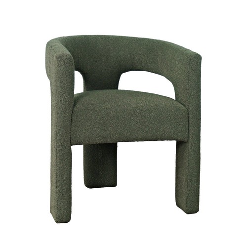 Green upholstered dining chair - upholstered,