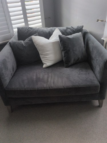 Charcoal blue love - seat,