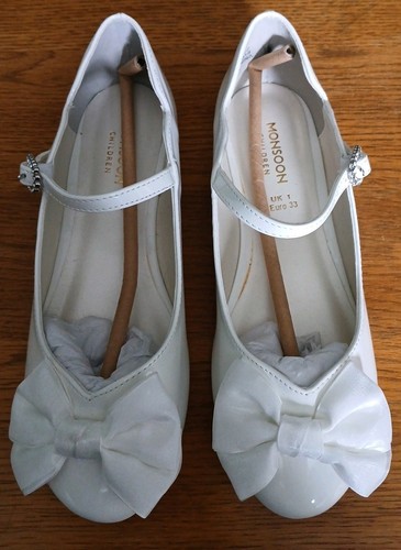 Monsoon girls ivory shoes size - ivory,