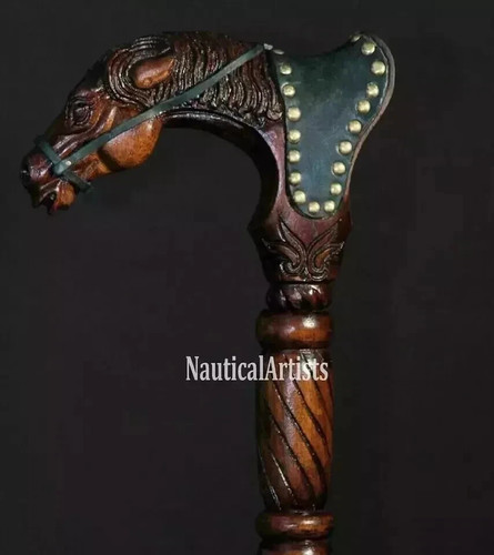 Hand carved horse - hand, handle