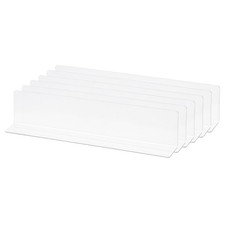 6Pcs L Type Shelf Dividers PVC