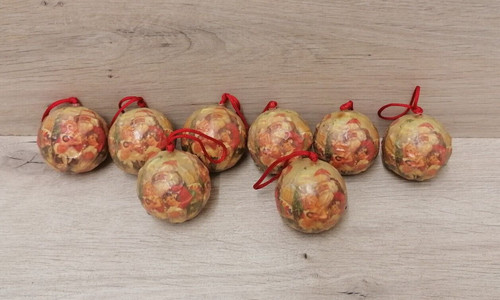 Vintage paper mache christmas - paper,