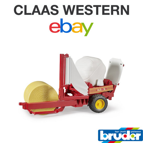 Bruder bale wrapper with round - bale,