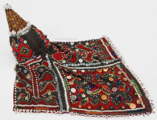 antique afghan Pakistan Silk Embroidered Girls headdress nuristan Swat valley  G