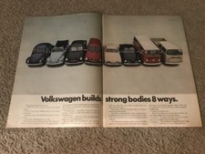 1967 VOLKSWAGEN STATION WAGON BUS CAMPER TRUCK KARMANN GHIA CONVERTIBLE Print Ad