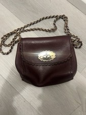 Mulberry Mini Lily Crossbody Bag Burgundy Good Condition