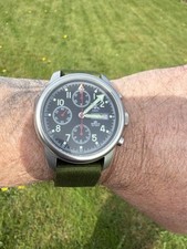 Rare Sewills Army Time Military Type Chronograph. 40mm. Valjoux 7750