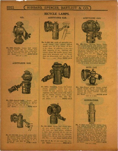 1915 paper bicycle lamps - ad,